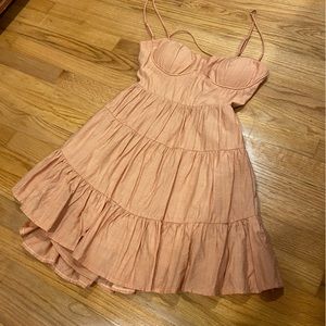 Selfie Leslie Orange Sun Dress